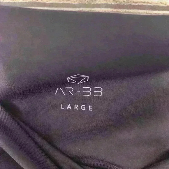 AR 33 women's high waisted compression leggings deep purple size large - Picture 4 of 7